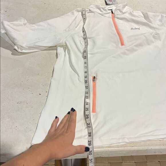 BALEAF FLEECE ATHLETIC QUARTER ZIP COMPRESSION LONG SLEEVED SHIRT JACKET - Picture 14 of 14